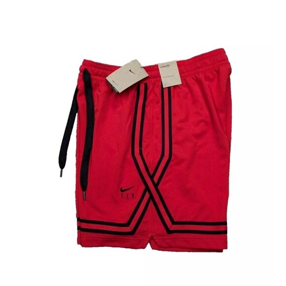 Nike Dri-FIT Fly Crossover Womens Basketball Elastic Waist Shorts Red NEW Medium - Picture 10 of 10